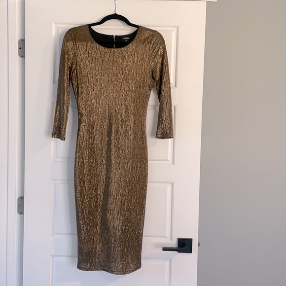 Xoxo textured zippered fitted dress - Picture 1 of 7